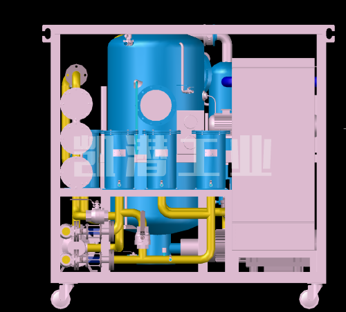 真空滤油机三维
